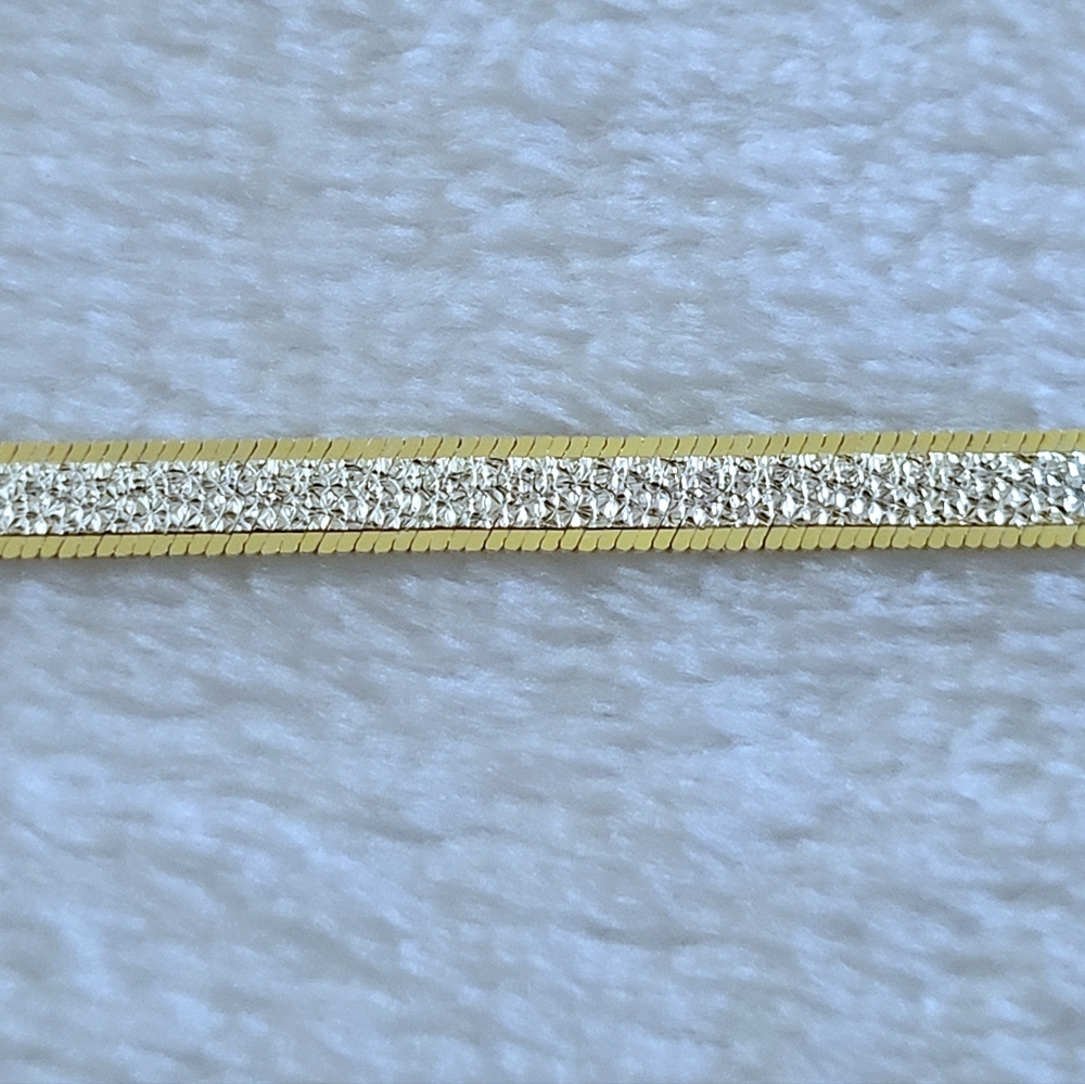 Mia Fiore Two✌️ Tone Herringbone Bracelet - NWT - Picture 5 of 16